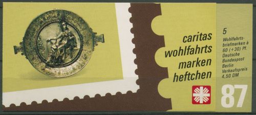 Berlin Caritas 1987 Goldkunst Markenheftchen (790) MH 1 postfrisch (C60233)