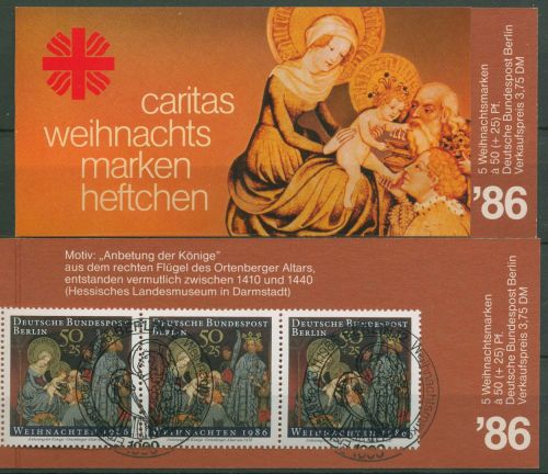 Berlin Caritas 1986 Weihnachten Markenheftchen (769) MH W 4 ESST Berlin (C60244)