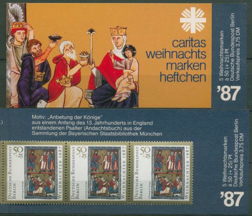 Berlin Caritas 1987 Weihnachten Markenheftchen (797) MH W 5 postfrisch (C60245)