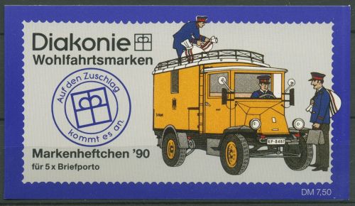 Berlin Diakonie 1990 Postboten Markenheftchen (878) MH 6 postfrisch (C60274)
