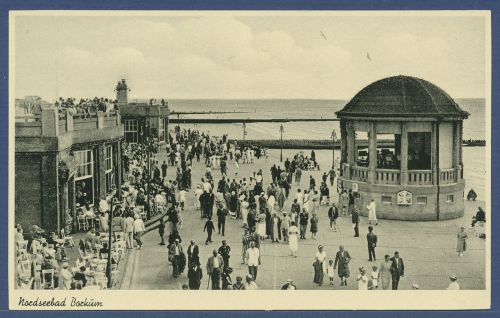 Nordseebad Borkum Strandpromenade, ungebraucht beschrieben (AK4380)