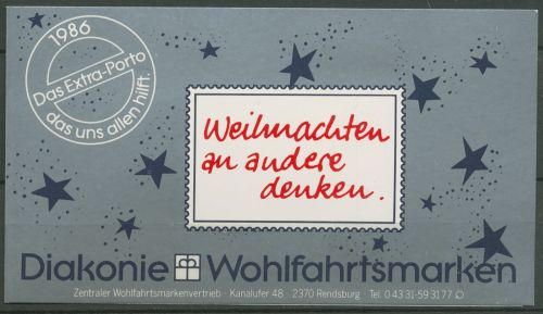 Berlin Diakonie 1986 Weihnachten Markenheftchen (769) MH W 3 postfrisch (C60279)