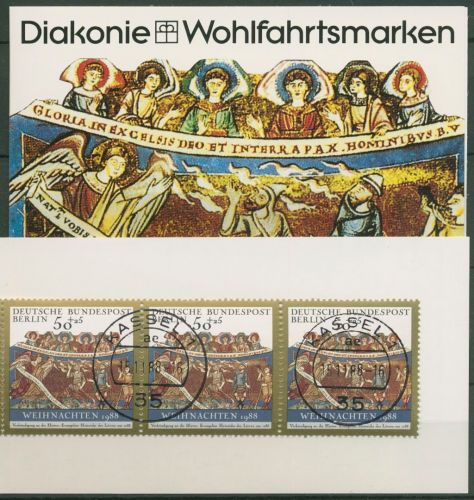 Berlin Diakonie 1988 Weihnachten Markenheftchen (829) MH W 5 gestempelt (C60283)
