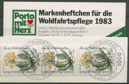 Berlin Freie Wohlfahrtspflege 1983 Markenheftchen (704) MH 1 ESST Berlin(C60285)