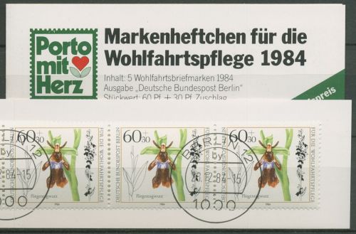Berlin Freie Wohlfahrtspflege 1984 Markenheftchen (725) MH 2 gestempelt (C60289)