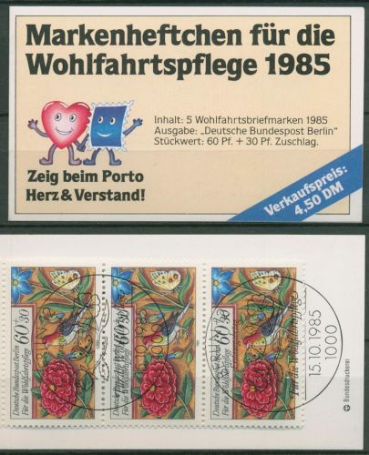 Berlin Freie Wohlfahrtspflege 1985 Markenheftchen (745) MH 3 ESST Berlin(C60291)