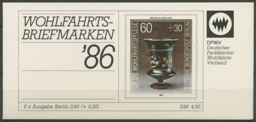 Berlin Der Paritätische DPW 1986 Markenheftchen (766) MH 2 postfrisch (C60295)