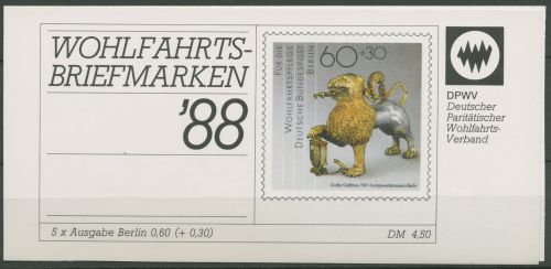 Berlin Der Paritätische DPW 1988 Markenheftchen (819) MH 4 postfrisch (C60297)