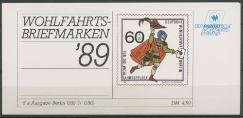 Berlin Der Paritätische DPW 1989 Markenheftchen (852) MH 5 postfrisch (C60298)