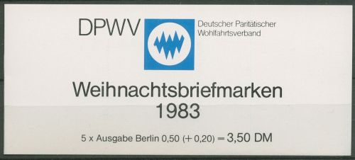 Berlin Der Paritätische DPW 1983 Weihnachten (707) MH W 1 postfrisch (C60300)