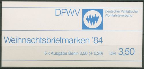 Berlin Der Paritätische DPW 1984 Weihnachten (729) MH W 2 postfrisch (C60301)