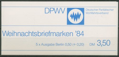 Berlin Der Paritätische DPW 1984 Weihnachten (729) MH W 2 ESST Berlin (C60302)