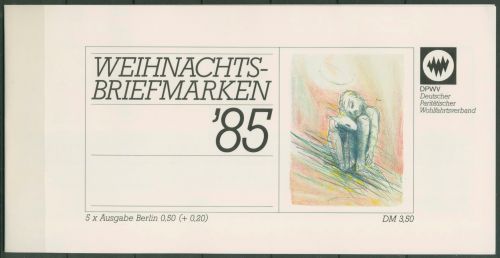 Berlin Der Paritätische DPW 1985 Weihnachten (749) MH W 3 postfrisch (C60303)