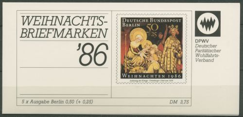 Berlin Der Paritätische DPW 1986 Weihnachten (769) MH W 4 postfrisch (C60304)