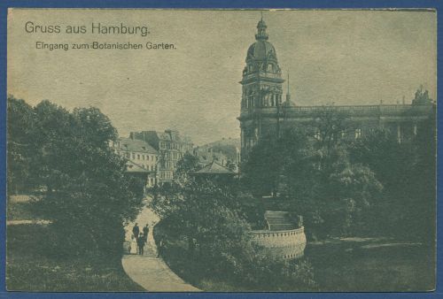 Gruss aus Hamburg Eingang zum Botanischen Garten, ungebraucht (AK4314)