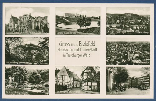 Gruss aus Bielefeld Jahnplatz Oetker-Halle Johannisberg, ungebraucht (AK4312)