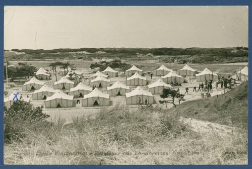 Sylt Klappholttal-Zeltlager des Landkreises Kassel, gelaufen 1961 (AK4353)