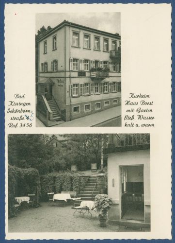 Bad Kissingen Schönbornstraße Kurheim Haus Borst, ungebraucht (AK4431)