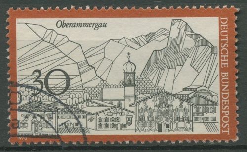 Bund 1970 Fremdenverkehr Oberammergau 622 gestempelt