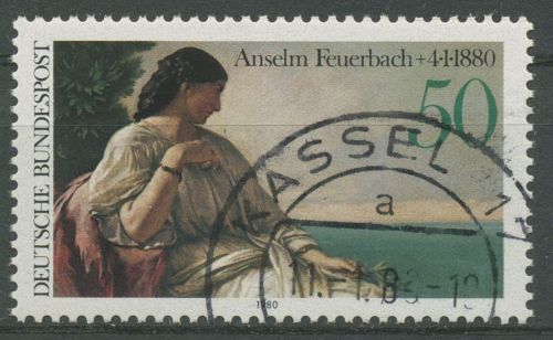 Bund 1980 Gemälde Anselm Feuerbach 1033 gestempelt
