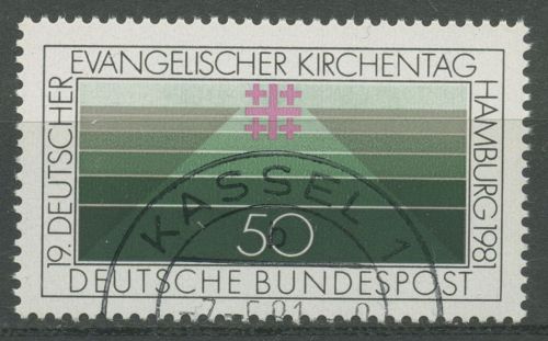 Bund 1981 Evangelischer Kirchentag Hamburg 1098 gestempelt