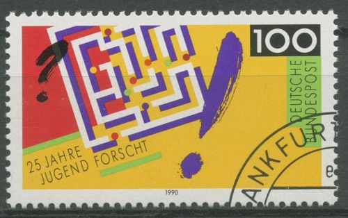 Bund 1990 Jugend forscht 1453 gestempelt