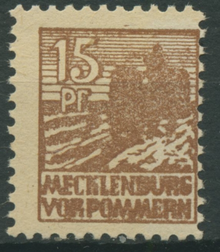 SBZ Mecklenburg-Vorpommern 1946 Abschiedsserie 37 ya postfrisch