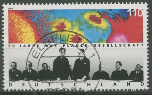 Bund 1998 Wissenschaft Max-Planck-Gesellschaft Göttingen 1973 gestempelt