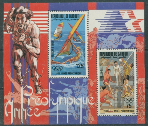 Dschibuti 1983 Olympiade Los Angeles Block 75 A postfrisch (R20115)