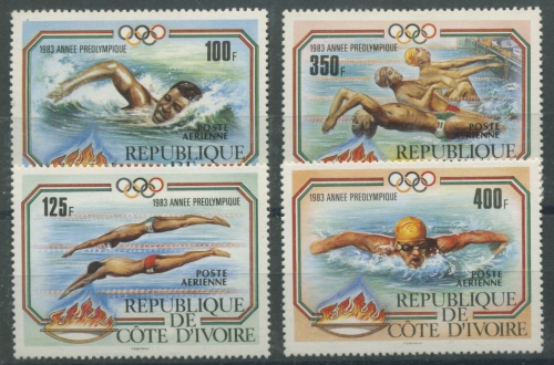 Elfenbeinküste 1983 Olympische Sommerspiele´84 Los Angeles 787/90 postfrisch