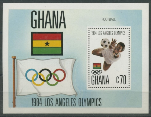 Ghana 1984 Olympiade Los Angeles Block 109 postfrisch (R20179)