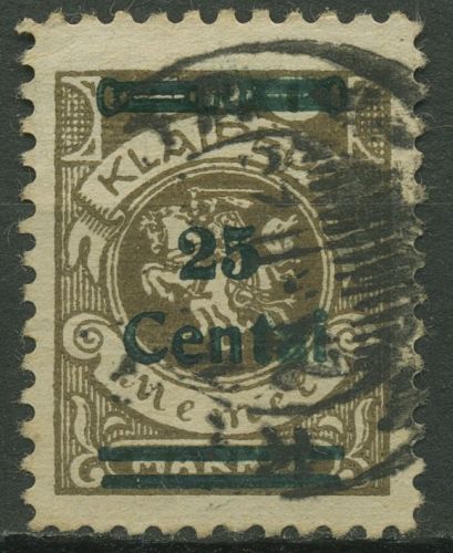 Memelgebiet 1923 Freimarken von Memel mit Aufdruck 220 gestempelt