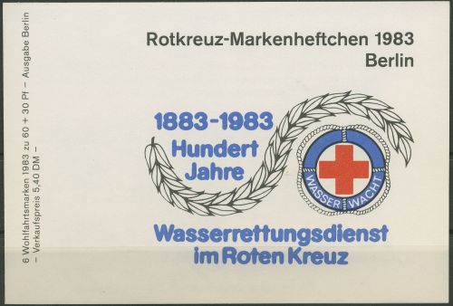 Berlin Rotes Kreuz 1983 Blumen Markenheftchen 704 MH ESST Berlin (C60193)