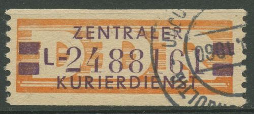 DDR 1958 Wertstreifen für den ZKD 23 L Nachdruck gestempelt ungültig