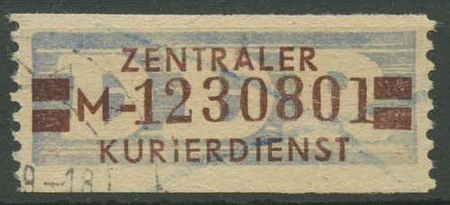 DDR 1958 Wertstreifen für den ZKD 21 M II gestempelt