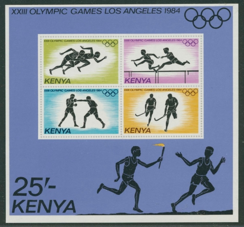 Kenia 1984 Olympische Sommerspiele in Los Angeles Block 23 postfrisch (C41312)