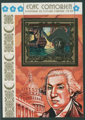 Komoren 1976 200 Jahre USA Block 19 A postfrisch (C24331)