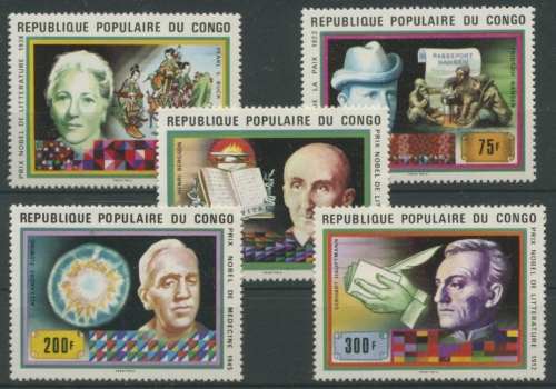 Kongo (Brazzaville) 1978 Nobelpreisträger 620/24 A postfrisch
