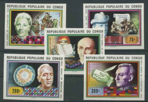 Kongo (Brazzaville) 1978 Nobelpreisträger 620/24 B postfrisch