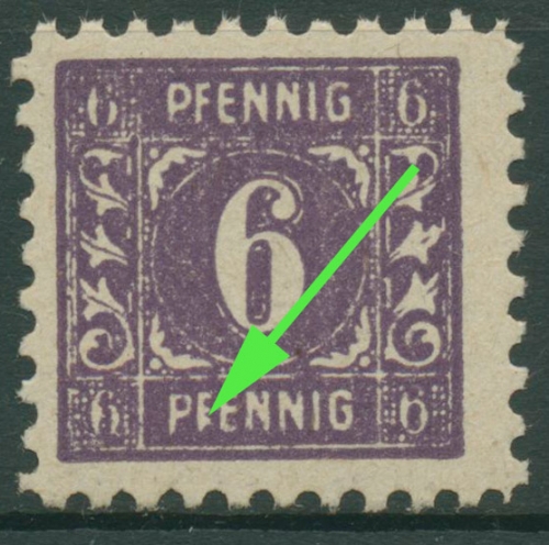 SBZ Mecklenburg-Vorpommern Freimarke mit Plattenfehler 9 c VII postfrisch