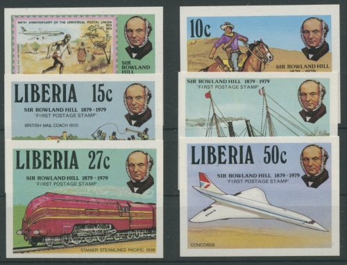 Liberia 1979 Postmeister Rowland Hill 1098/03 B postfrisch