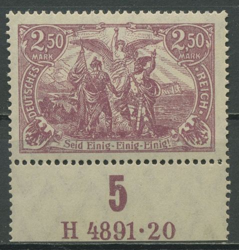 Dt. Reich 1920 Hausauftragsnummer 115 a HAN 4891.20 postfrisch geprüft