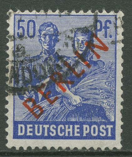 Berlin 1949 Rotaufdruck 30 gestempelt, Zahnfehler (R19171)