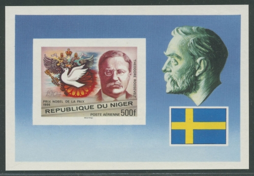 Niger 1977 Nobelpreisträger Block 17 geschnitten postfrisch (G20438)