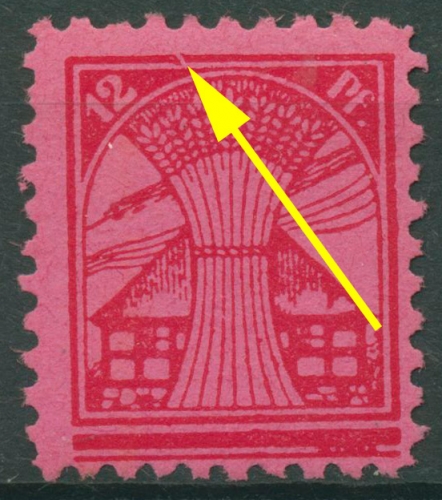 SBZ Mecklenburg-Vorpommern Freimarke mit Plattenfehler 19 x II PF I postfrisch