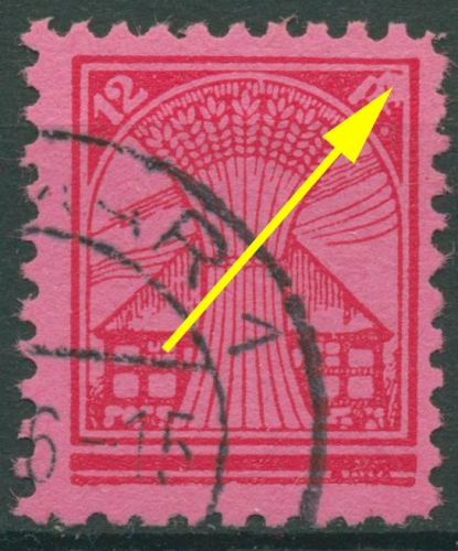 SBZ Mecklenburg-Vorpommern Freimarke mit Plattenfehler 19 x II PF XI gestempelt