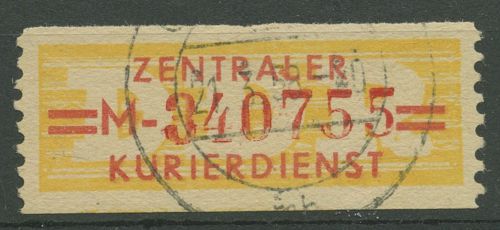 DDR 1958 Wertstreifen für den ZKD 17 M gestempelt