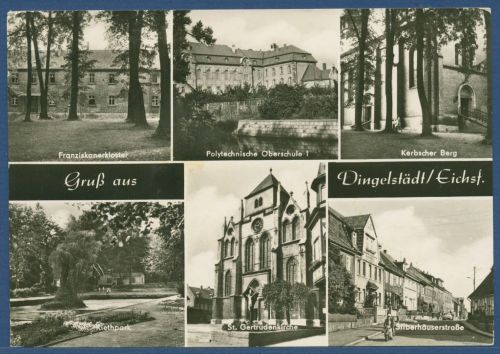 Dingelstädt Silberhäuserstraße Polytechnische Oberschule, gelaufen 1972 (AK4457)