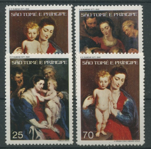 Sao Tome e Principe 1977 Weihnachten,Rubens 484/87 A postfrisch