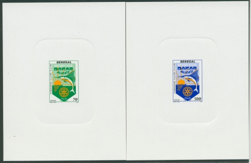 Senegal 1983 Rotary-Club Dakar 803/04 Sonderdruck, Epreuves de Luxe